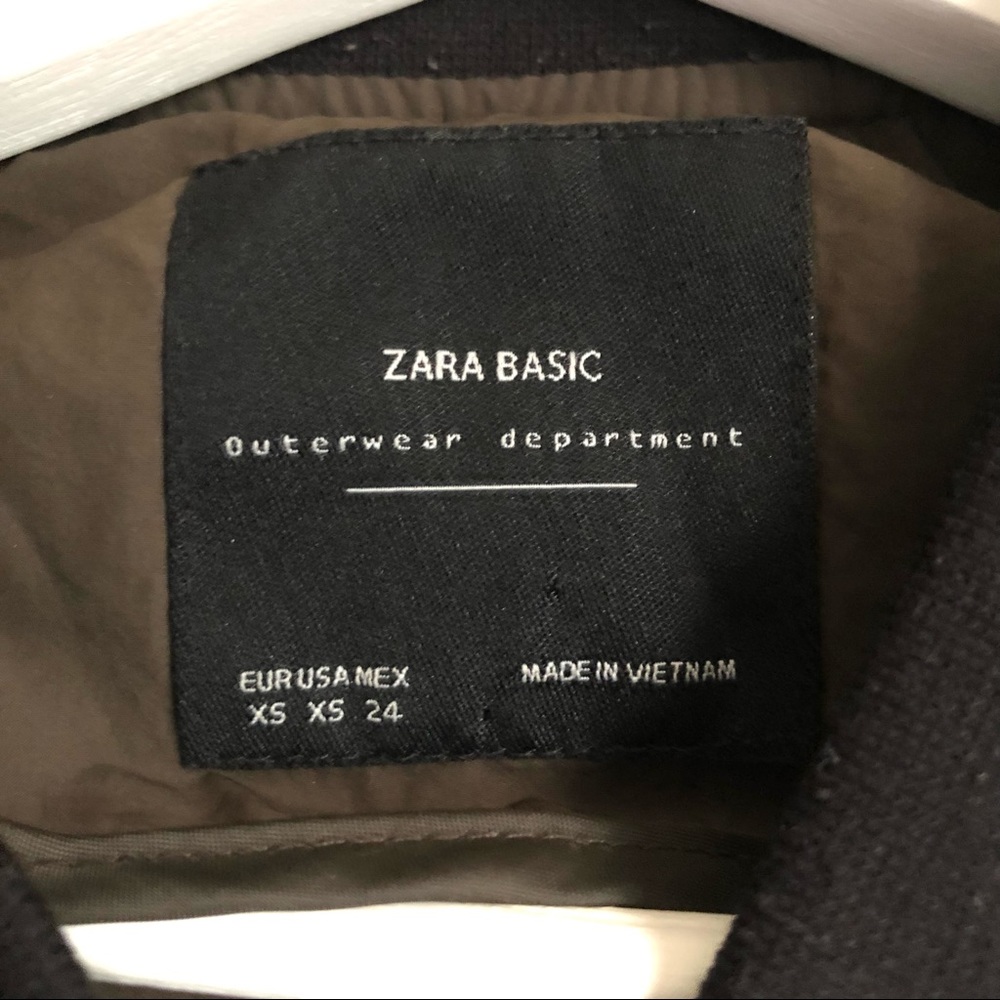 Zara Basic Outerwear Olive Green Bomber Jacket Si… - image 3